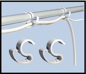 Зажимы 15x CableIT D19mm