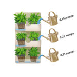 Фитомодуль BOXSAND-6 (30х65 см). Черный, без горшков, 6 растений.